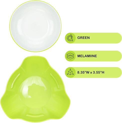 Southern Homewares Double Pedestal Serving Pistachio Bowl with Shell Storage Green Interior, Ideal for Peanuts