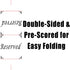 Freestanding Reserved Cards for Wedding Reception Tables, 20 Pk Black and White Design, Elegant Event Decor