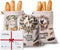 HomiePop Bread Bags for Homemade Bread 3Pcs Linen Reusable Bread Bags with Drawstring