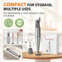 KOIOS Immersion Blender, 1000W Anti-scratch 3-in-1 Hand Blender, Upgraded 12 Speed Stainless Steel Blade Stick Blender