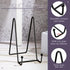 Mixweer 12 Pcs Book Stands for Display, Metal Photo Easel Stand, Book Holder, Plate Holder for Decorative Display