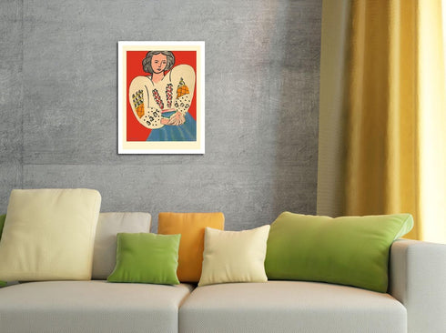 Romanian Blouse (La Blouse Roumaine) - Fine Art Matte Paper Print from Original Color Lithograph by Henri Matisse