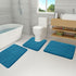 Buganda Bathroom Rug Mat 24x16, Extra Soft Peacock Blue Bath Mats, Non-Slip, Machine Washable for Floor