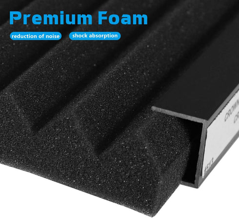 Air Jade Window Air Conditioner Side Panels, 17" x 9" x 7/8" Insulated Foam Panels, Pack of 2, Black.