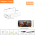 5'' 2 Pack, 5 Inch Clear Acrylic Wall Shelf Small Wall Shelves Display for Small Space