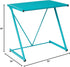 Z-Shaped Student Desk in Aqua