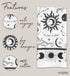 Karma Gifts KA101944 Black and White Boho Tea Towel, Cotton, Octopus 18" x 22"