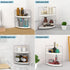 2-Tier Countertop Corner Bathroom Sink Organizer-Vanity Tray Cosmetic & Makeup Storage-Kitchen Spice Rack Standing