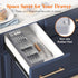 Lifewit Compact Flatware Drawer Organizer, Narrow Silverware Tray for Kitchen Drawers, Plastic Cutlery Holder for Spoons, Forks and Knives, Utensils Storage Organization, Gray by Lifewit