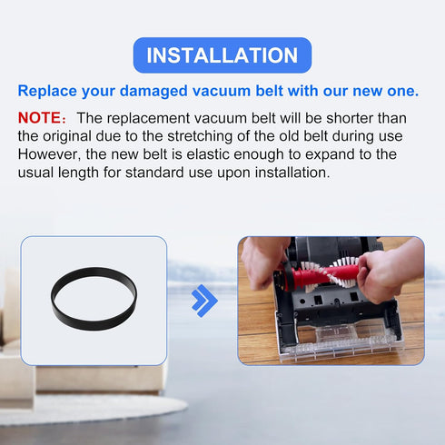 Vacuum Belt for Hoover Power Dash Pet Carpet Cleaner, Replace Part 440012733/440014074 (2 Pack)