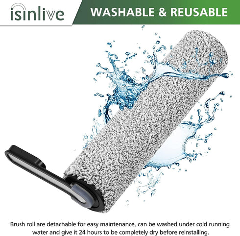 S5 S5/Floor S5 2 Pack 2 Pack Floor ONE Brush Roller Replacement Parts for Floor ONE One Pro Smart Cordless Wet Dry