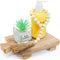 Honeydak Wood Pedestal Riser Tray Soap Dispenser Stand for Kitchen Sink Counter
