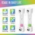 2 -Set 4 TeaherFav Minute Toothbrush Sand Timer for Kids of Small Blue, Pink, Yellow and Green Smiley Hour Glass