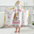 Caiibaoob Swimming Unicorn Hooded Bath Towels for Girls,Soft Cotton Shower Beach Blanket (Unicorn)