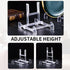 Acrylic Plate Stands, Large Adjustable Decorative Holder for Displaying Pictures or Plates (6 Packs)