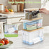 3 Pack OTraki Trash Bag Holder Dispenser with Lid Plastic Garbage Bag Dispenser Stackable & Wall-mounted, Trash Bags