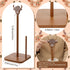 Leinuosen Countertop Brown Paper Towel Holder Cute Highland Cow Wooden Paper Towel Holder Brown Bathroom Accessories
