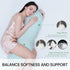 Body Pillows for Adults, Full Body Pillow for Side Sleepers, Long Body Pillow for Bed, Pea Pod Shape Long Pillow
