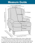 2 Chair,A21 CRFATOP Waterproof Wing Chair Slipcovers Piece Stretch Wingback Chair Cover Spandex Fabric Wingback