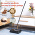 Yocada Carpet Sweeper Cleaner for Home Office, Low Carpets, Pet Hair Dust Scraps Cleaning with Brush (Black)