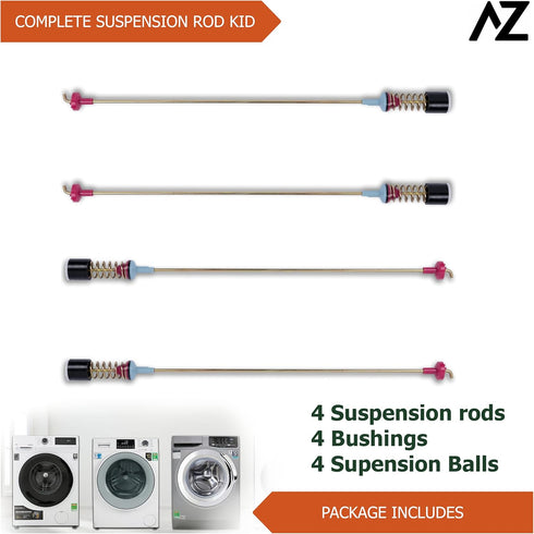 4 Washer Suspension Rod Damper Replacement for Samsung WA45M7050AW/A4, WA50R5400AV/US, WA45T3400AW