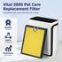 Vital 200S Pet Care Replacement Filter for LEVOIT Vital 200S and Vital 200S-P Air Purifier, H13 True HEPA, 2 Pack,