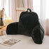 Meeting Story Reading Pillow Bed Rest Pillow with Arms Rabbit Fur for
