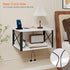 Homode Floating Night Stand, Modern Bedside Shelf Wall Mount, Wood Hanging Nightstand with Wire Hole, Floating Side