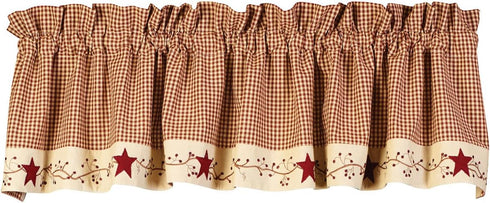 Stars And Berries Country Valance