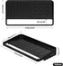 YOHOM 2-in-1 Suction Cup Sponge Holder for Kitchen, Undermount Sink Plastic Scrubber Tray Organizer (Black)