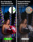 79FT 240LED 1200mah 8 2 Pack Rope Lights, Rechargeable Outdoor Waterproof String Lights with Portable Rechargeable