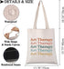 BDPWSS Art Therapist Gift, Art Teacher Tote Bag, Therapist Appreciation Gift, Art Therapy Supplies
