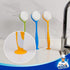 5.5 25cm Pack 3 MR.SIGA Round Dish Brush, Size: Dia x