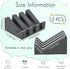 Cunhill 2 Pieces Silicone Soap Dish, Self Draining Shower Waterfall Bar Soap Holder Tray for Kitchen Bathroom