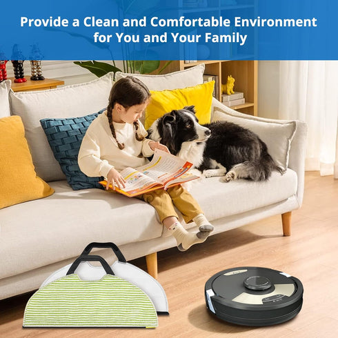 AV2610WA RV2610WA Vacuum Mop Replacement Pads, Washable Microfiber Soft Pads for Shark Robot Vacuum