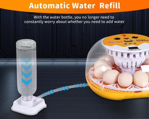 12 Gpeng Egg Incubator, Eggs Incubator with Auto Egg-Turning, Auto Temperature Control, for Hatching Chicken Goose