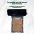Vacuum Seal Rolls 11" x 50' 2 Pack (Total 100 Feet) - Clear and Black, 5.5 Mil BPA Free Food Saver Sealer Bag
