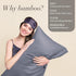 BEDELITE Body Pillow Cover, Rayon from Bamboo, Cooling Pillowcase for Hot Sleepers, Grey 20x54 Inches