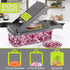 Ourokhome Vegetable Chopper, 12 in 1 Professional Mandoline Slicer for Kitchen, Multifunctional Food Chopper Cutter for Onion, Potato, Tomato, Veggie with 8 blades and Strainer Basket (Gray) by Ourokhome