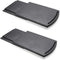 Hosko Appliance Caddy - Sliding Coffee Maker Tray, 12" Coffee Pot Slider with Smooth Rolling Wheels (2 Pack, Black)