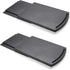 Hosko Appliance Caddy - Sliding Coffee Maker Tray, 12" Coffee Pot Slider with Smooth Rolling Wheels (2 Pack, Black)