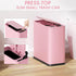 13 3.5 150 Counts Bathroom Trash Can with Lid Liter/ Gallon Pink Trash Can with Pop-Up Lid Bedroom Trash Can Small