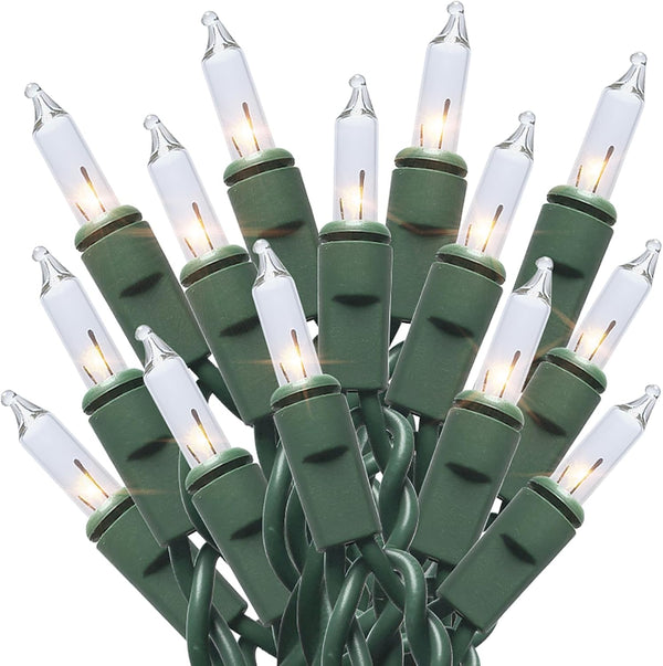MULTI-SPARKING Clear Christmas String Lights - 35 Count Warm White Incandescent Mini