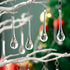 20pcs 20X80mm) H&D Hanging Chandelier Crystal Teardrop Prism Accent Rainbow Suncatcher Christmas Tree Decorations