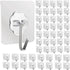 DDMY Heavy Duty Wall Hooks, Transparent Waterproof Self Adhesive Utility Hooks for Kitchen, Shower, Coat, Key Hanging