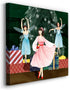 Renditions Gallery Fantasy Canvas Artwork - Beach House Decor, Lady Fairy Christmas Nutcracker Modern Paintings