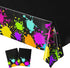 Blue Orchards Glow Party Table Covers, Pack of 2, 54"x108" XL, Glow in The Dark Decorations, Neon Table Cloths
