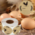 500pcs Farm Chicken Egg Labels, 2 inch Round Natural Brown Kraft Washed Egg Carton Labels for Kitchen, Crafts,
