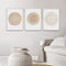 Mid Century Modern Wall Art Set, Boho Canvas Print - Abstract Geometric Scandinavian Painting for Decor