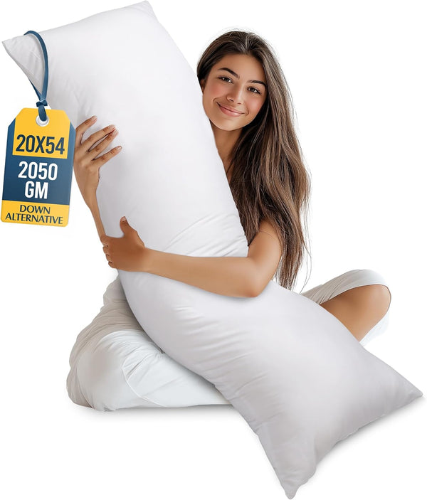 Utopia Bedding Full Body Pillow for Adults (White, 20 x 54 Inch),